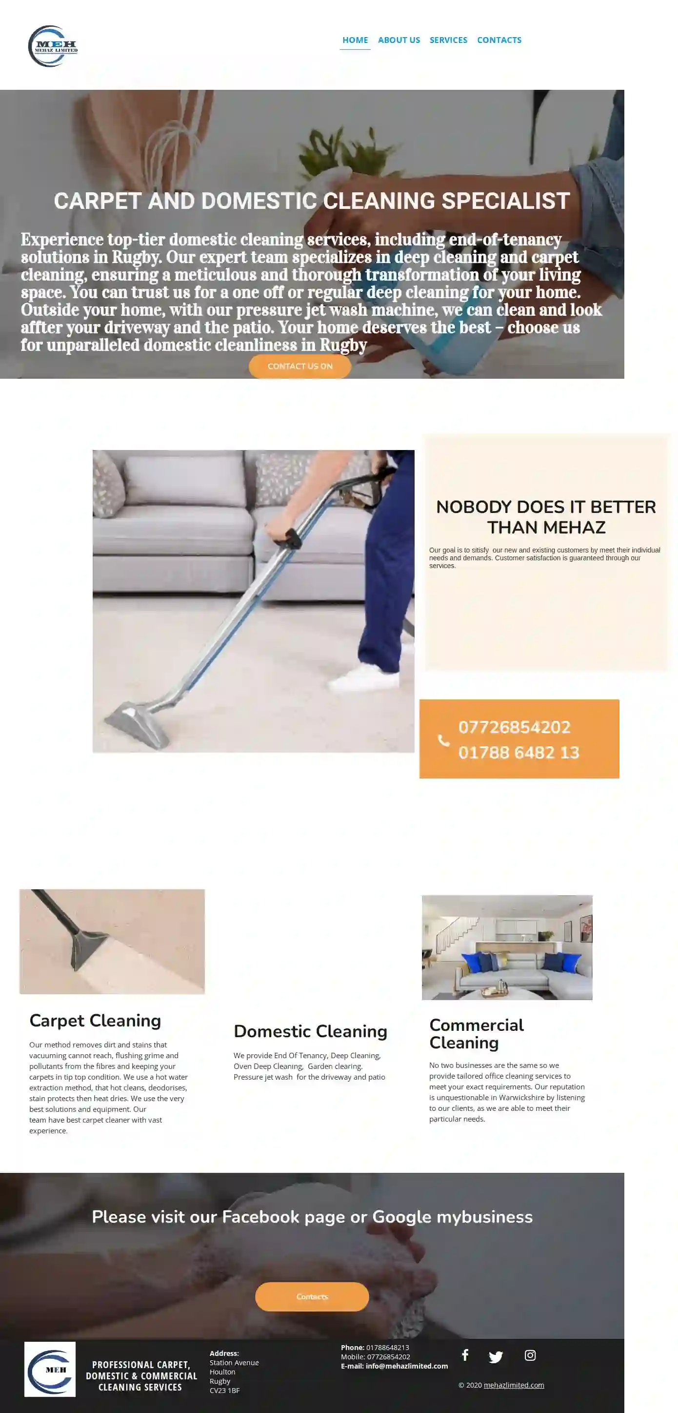 Mehaz Carpet, Domestic & Commercial Cleaning Services