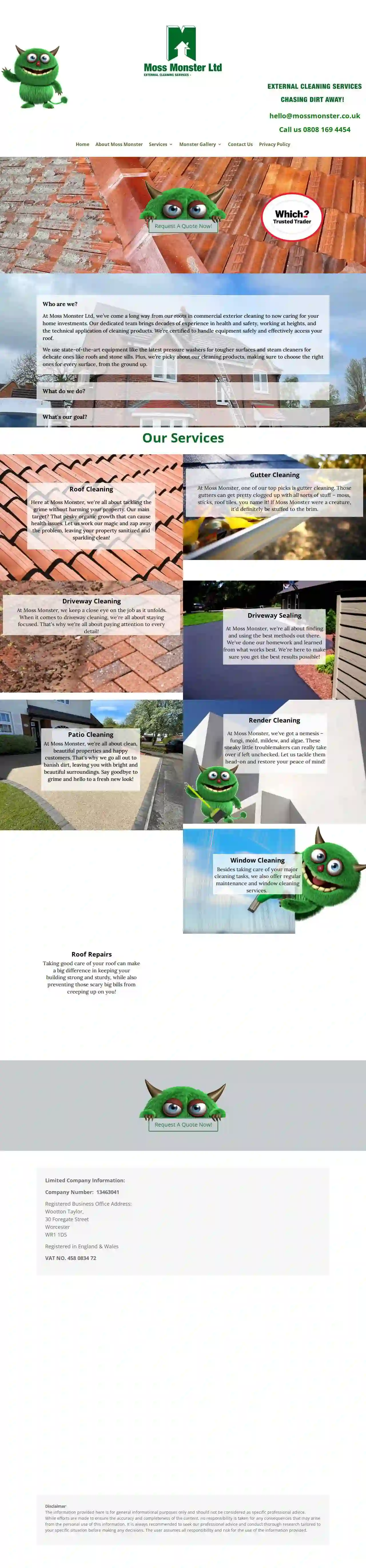 Moss Monster Ltd - Roof & Driveway Cleaning Birmingham