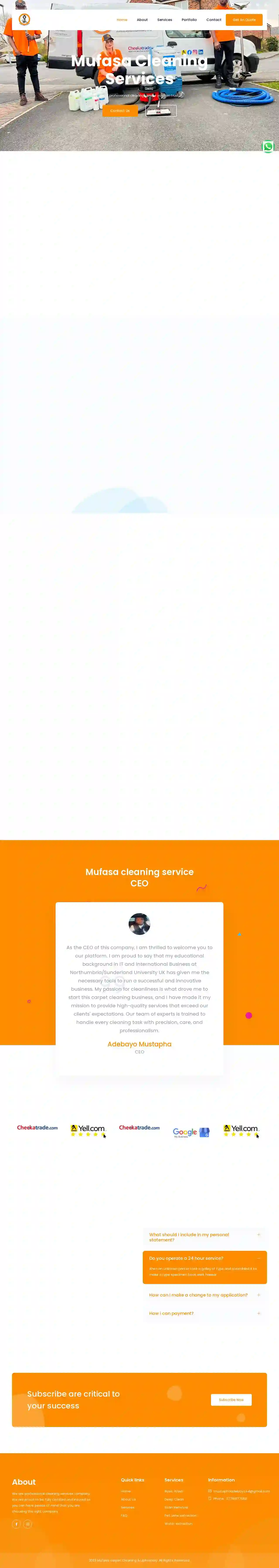 Mufasa Cleaning services