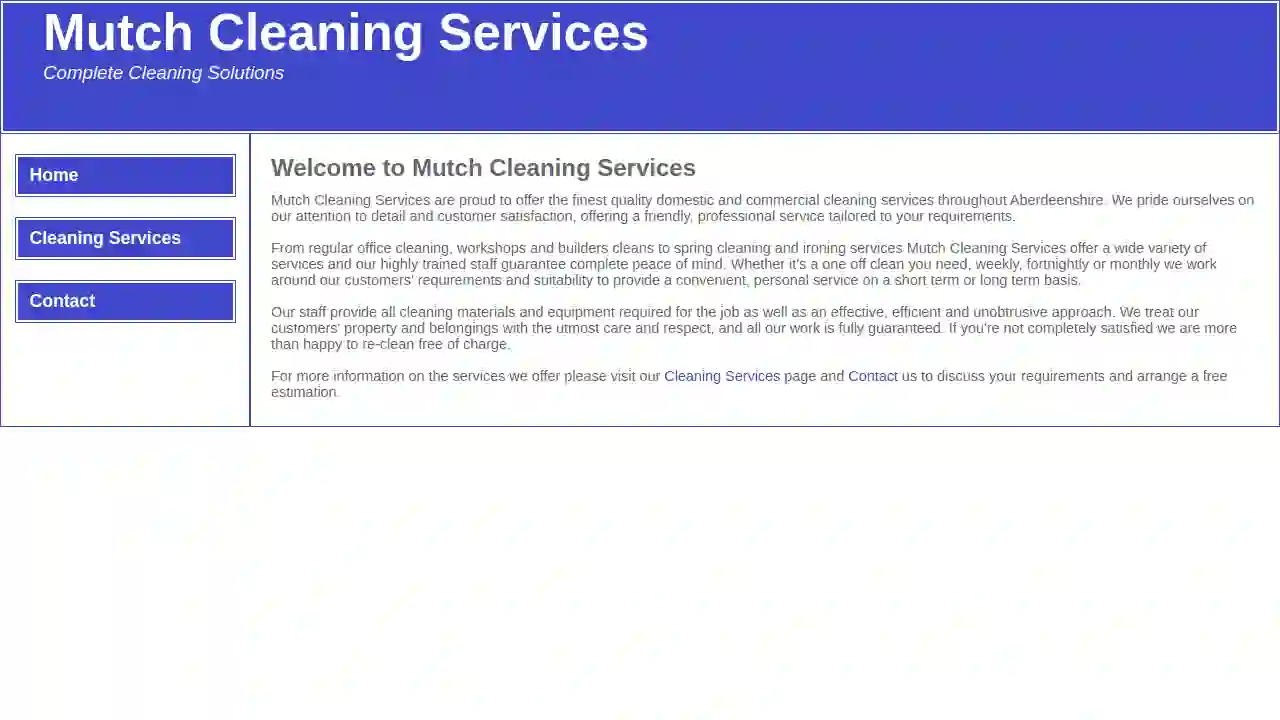 Mutch Cleaning Services