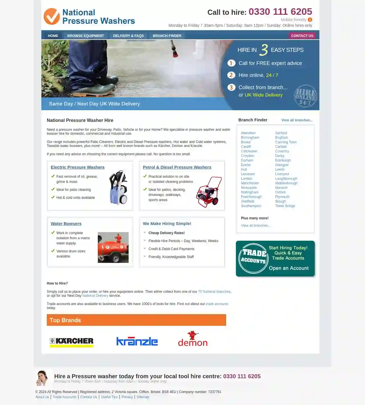 National Pressure Washer Hire