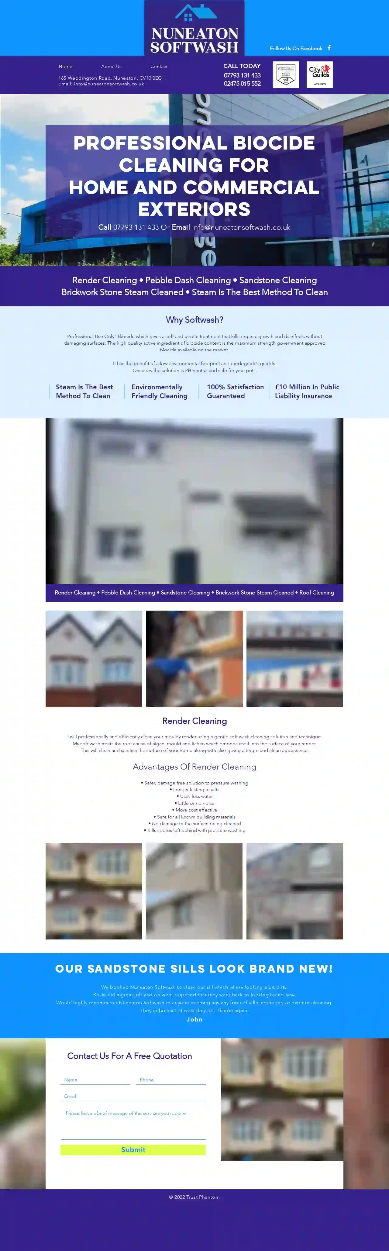 Nuneaton Softwash Exterior Cleaning Services