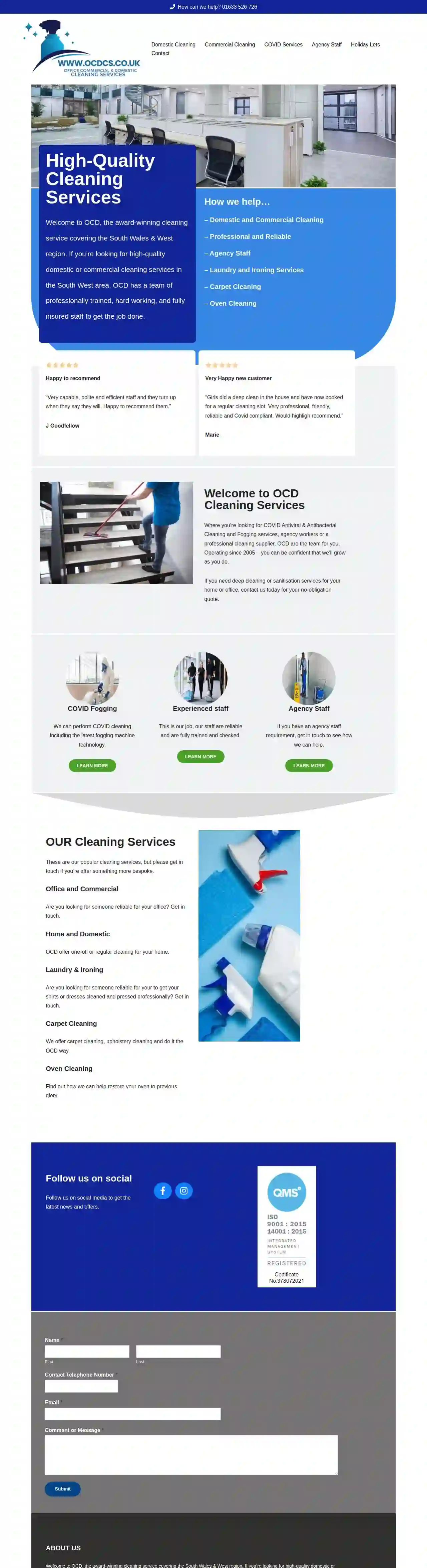 OCD Cleaning & Domestic Services