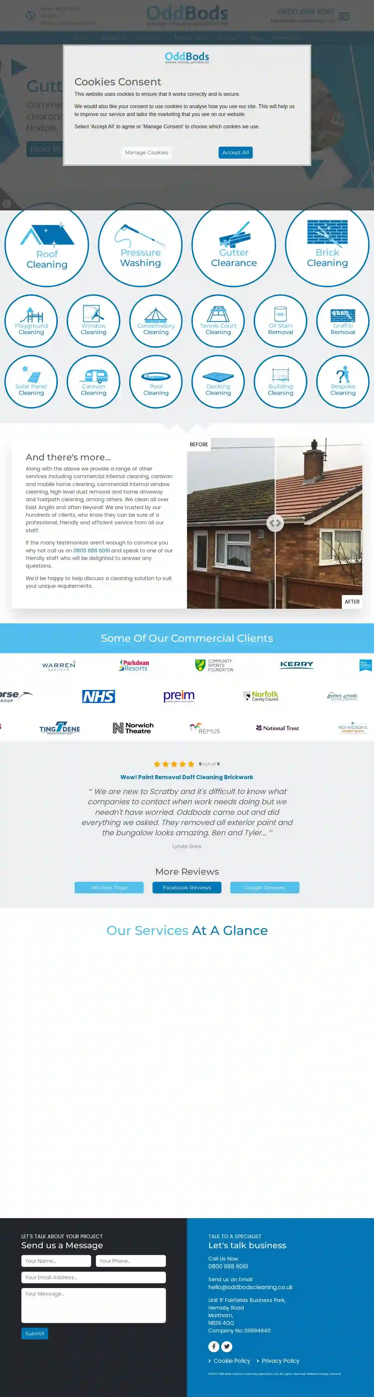 Odd Bods Exterior Cleaners - Pressure Washing - Gutter Clearing - Window Cleaning