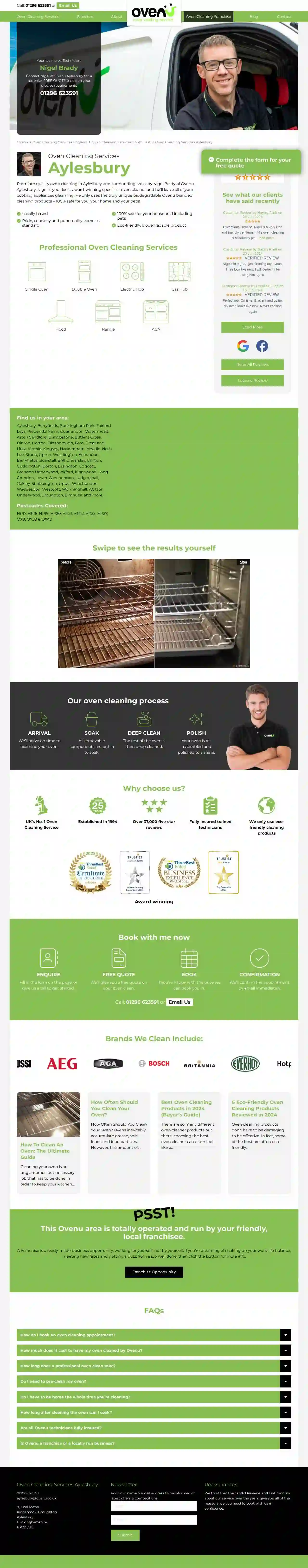 Ovenu Aylesbury - Oven Cleaning Specialists