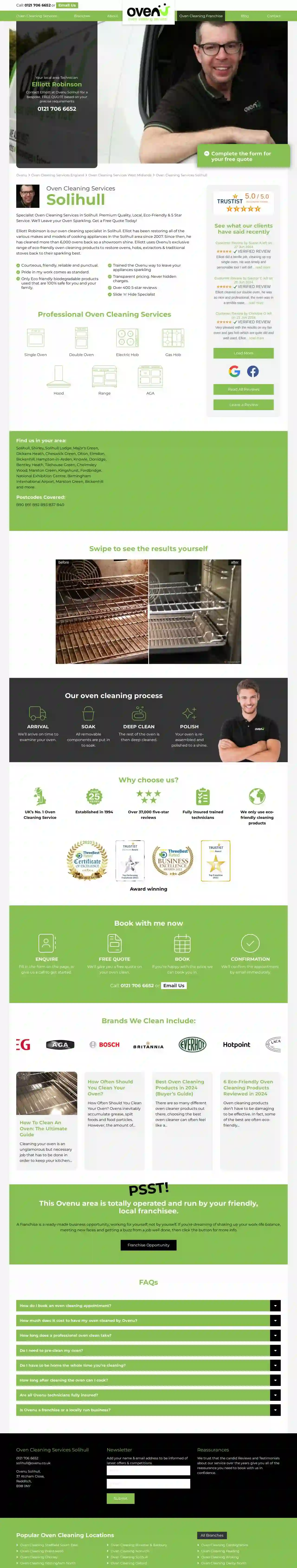 Ovenu Solihull - Oven Cleaning Specialists