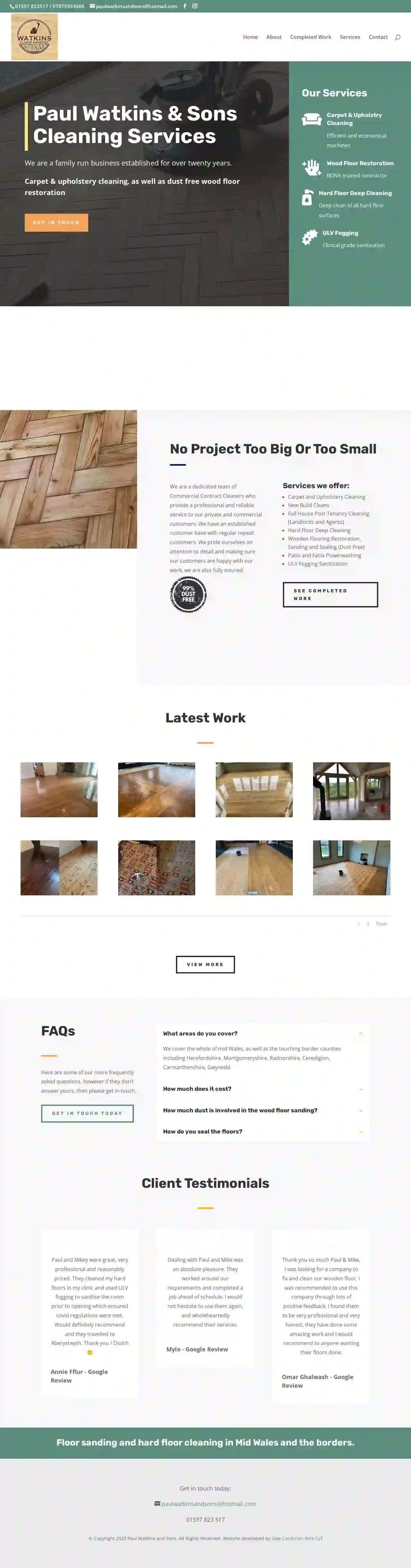 Paul Watkins & Sons - Wood Floor Restoration and Cleaning Services