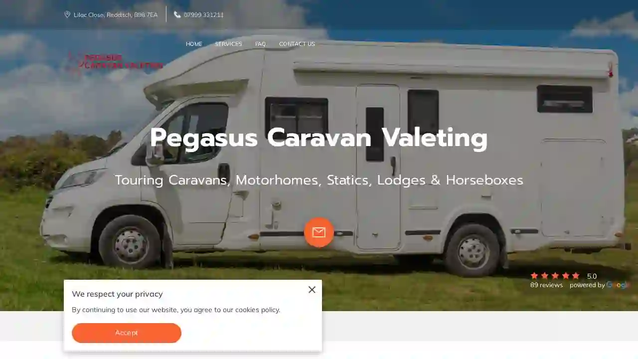 Pegasus caravan valeting