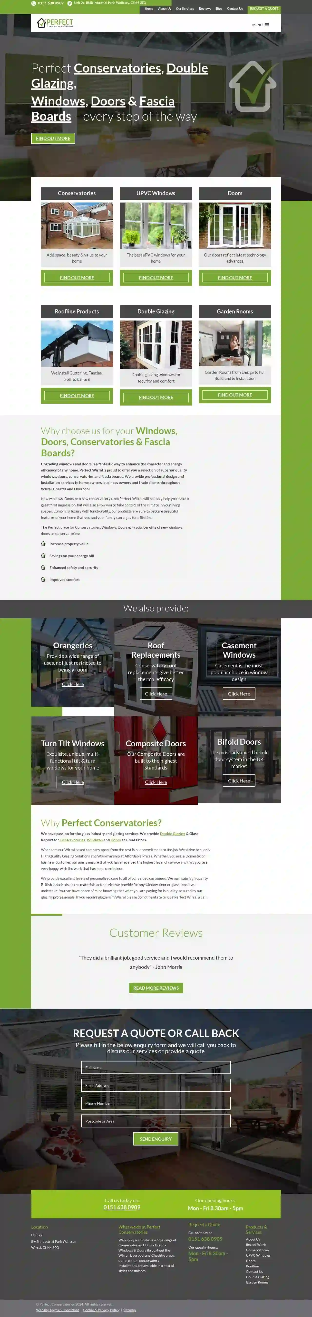 Perfect Conservatories & Double Glazing Wirral