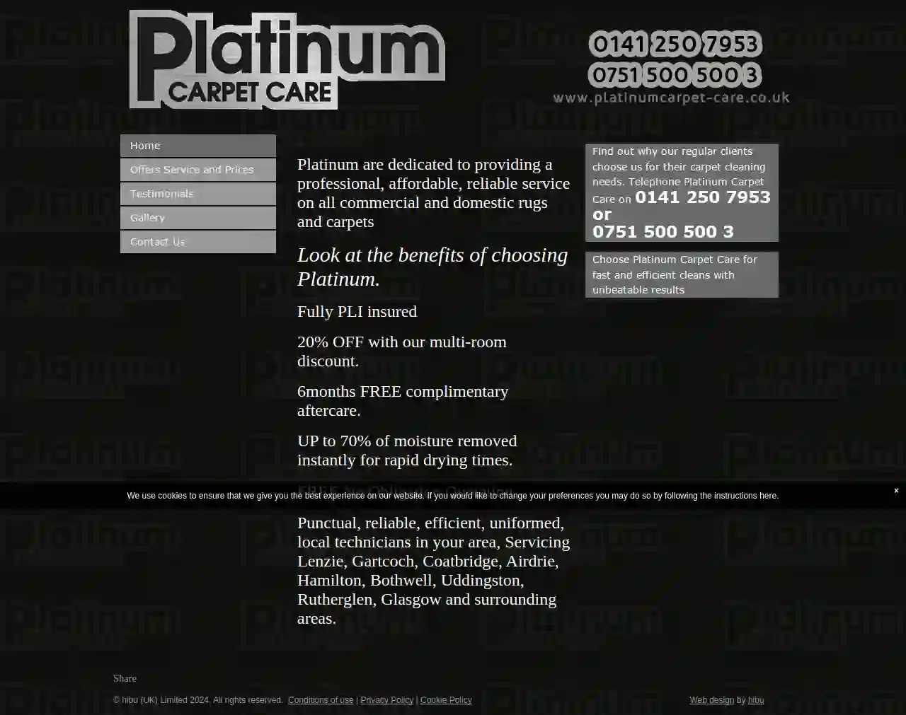 Platinum carpet care
