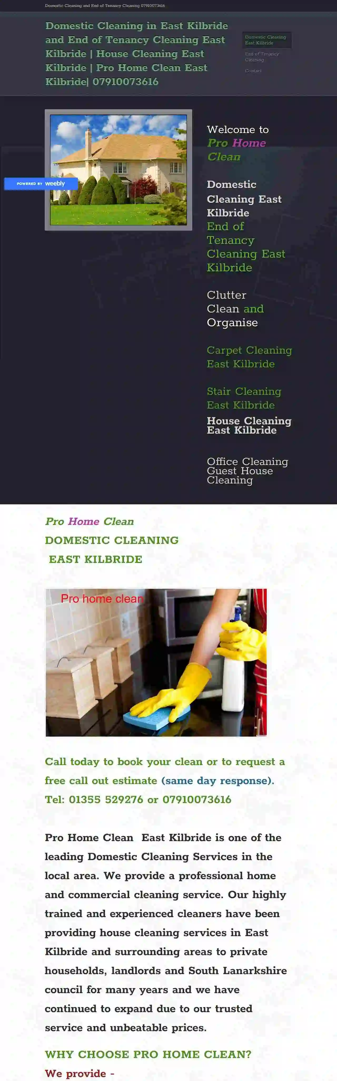 Pro Home Clean Domestic Cleaning East Kilbride