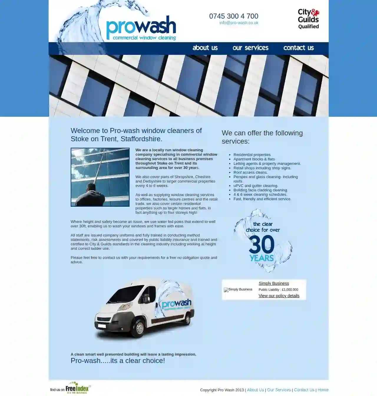 Pro-wash Commercial Window Cleaners