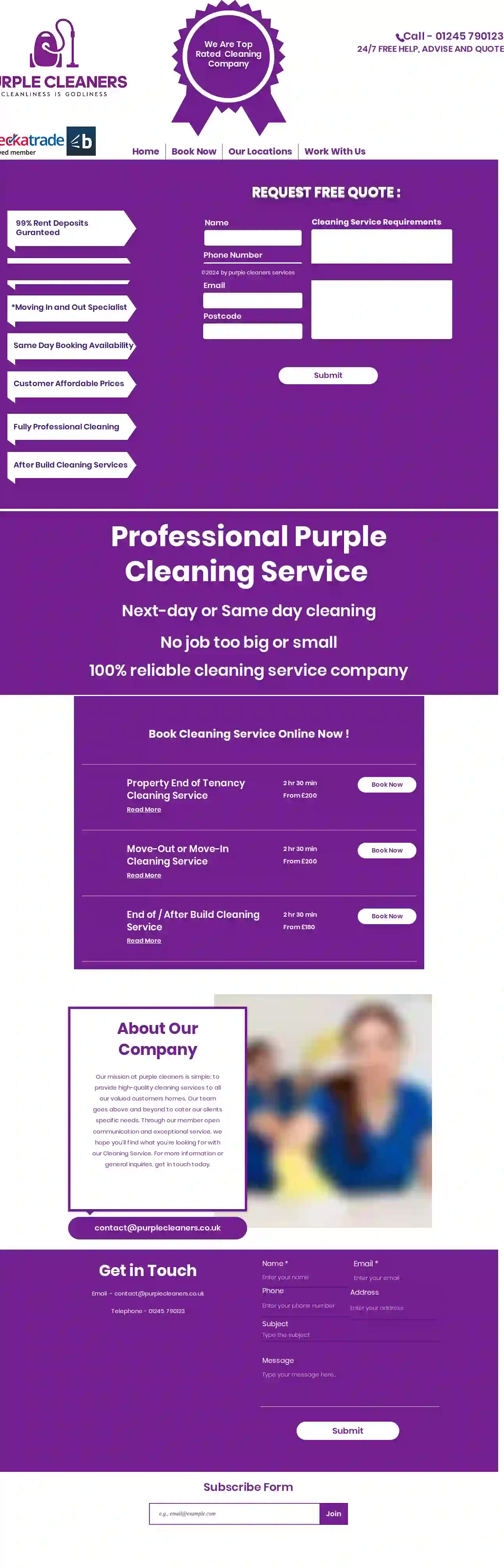 Purple Cleaners