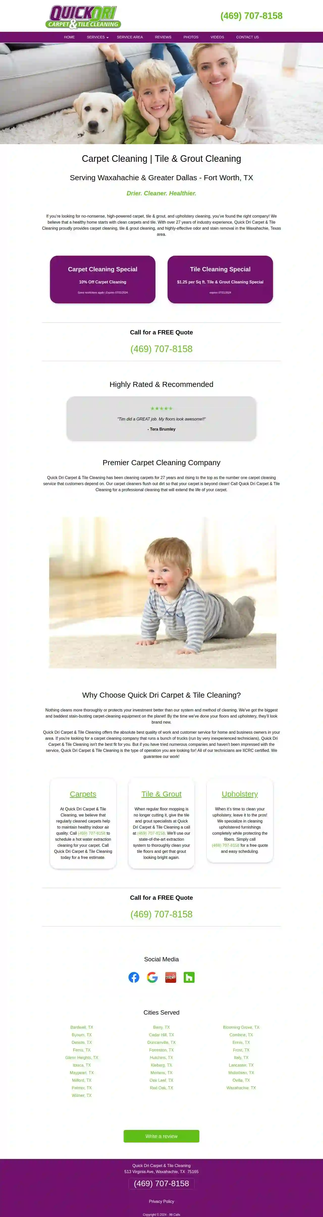 QuickDri Carpet & Tile Cleaning