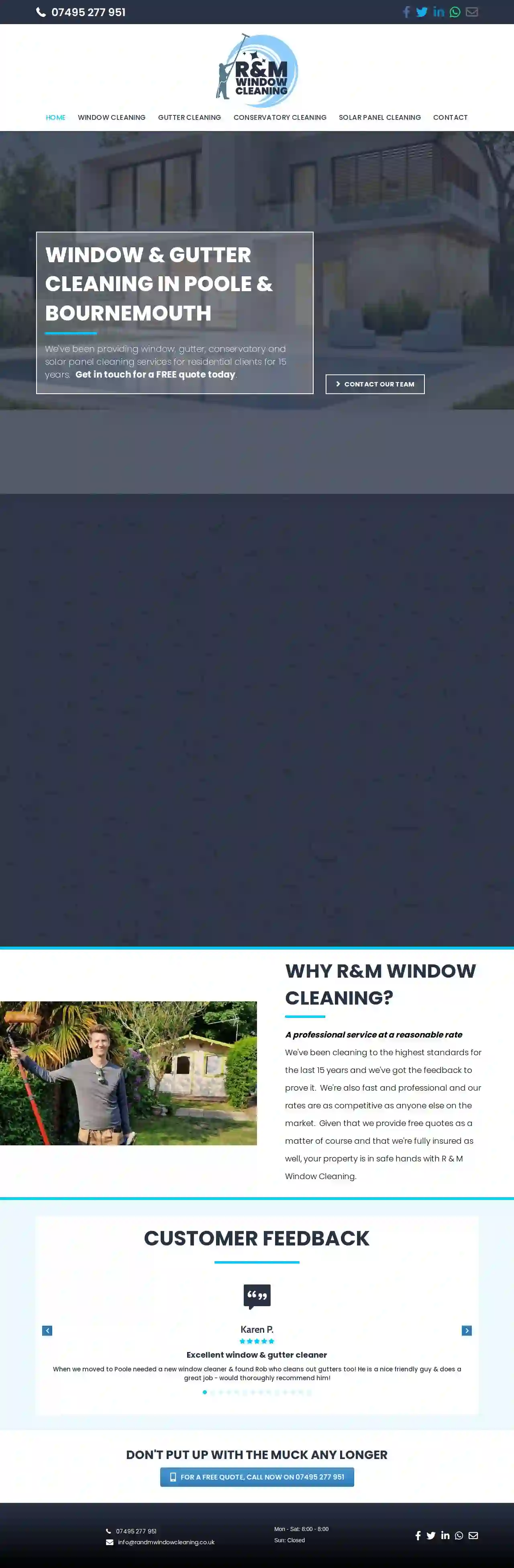 R&M Window & Gutter Cleaning Services