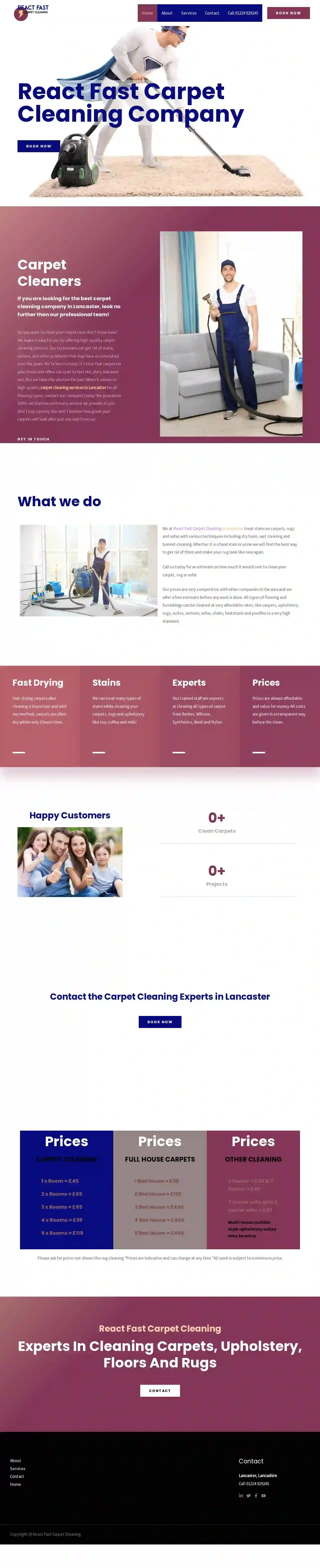 React-Fast Carpet-Clean Services