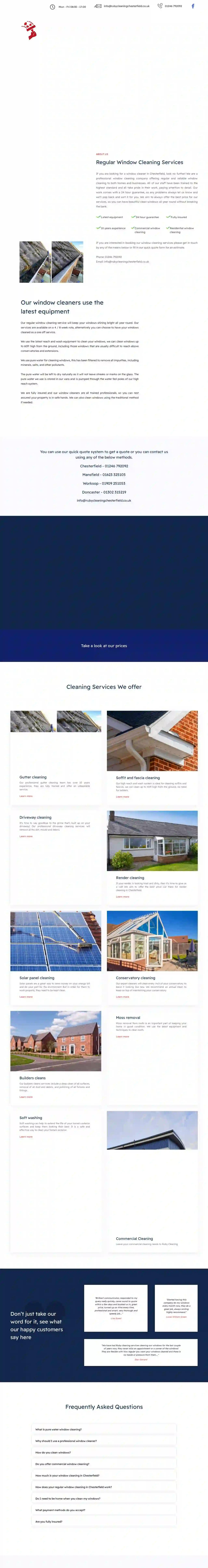 Ruby Cleaning Services Chesterfield