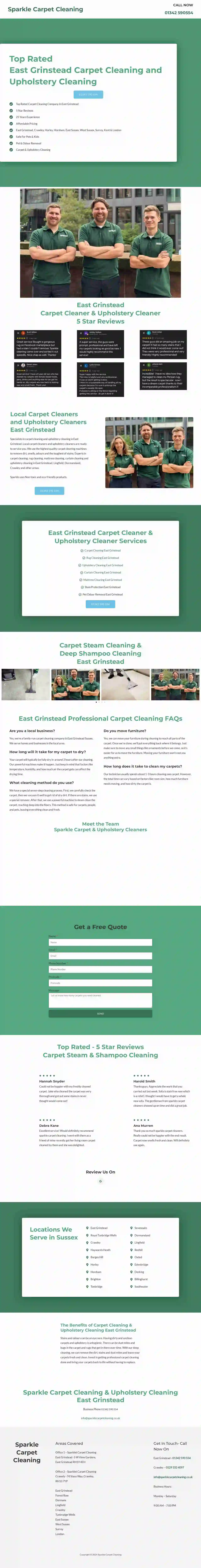 Sparkle Carpet Cleaning East Grinstead