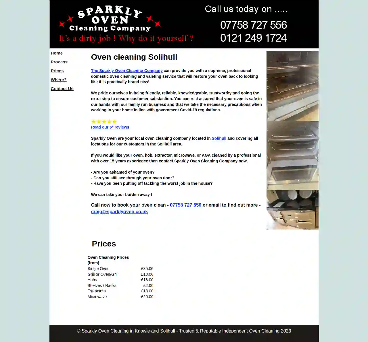 Sparkly Oven Cleaning Company