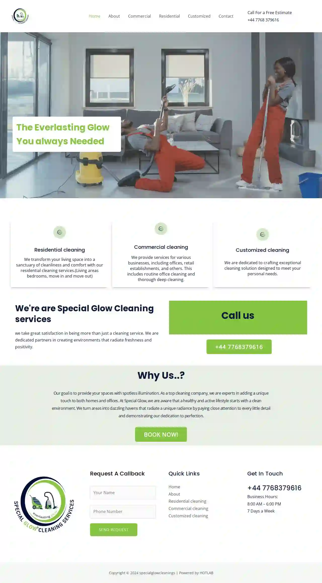 Special Glow Cleaning Services