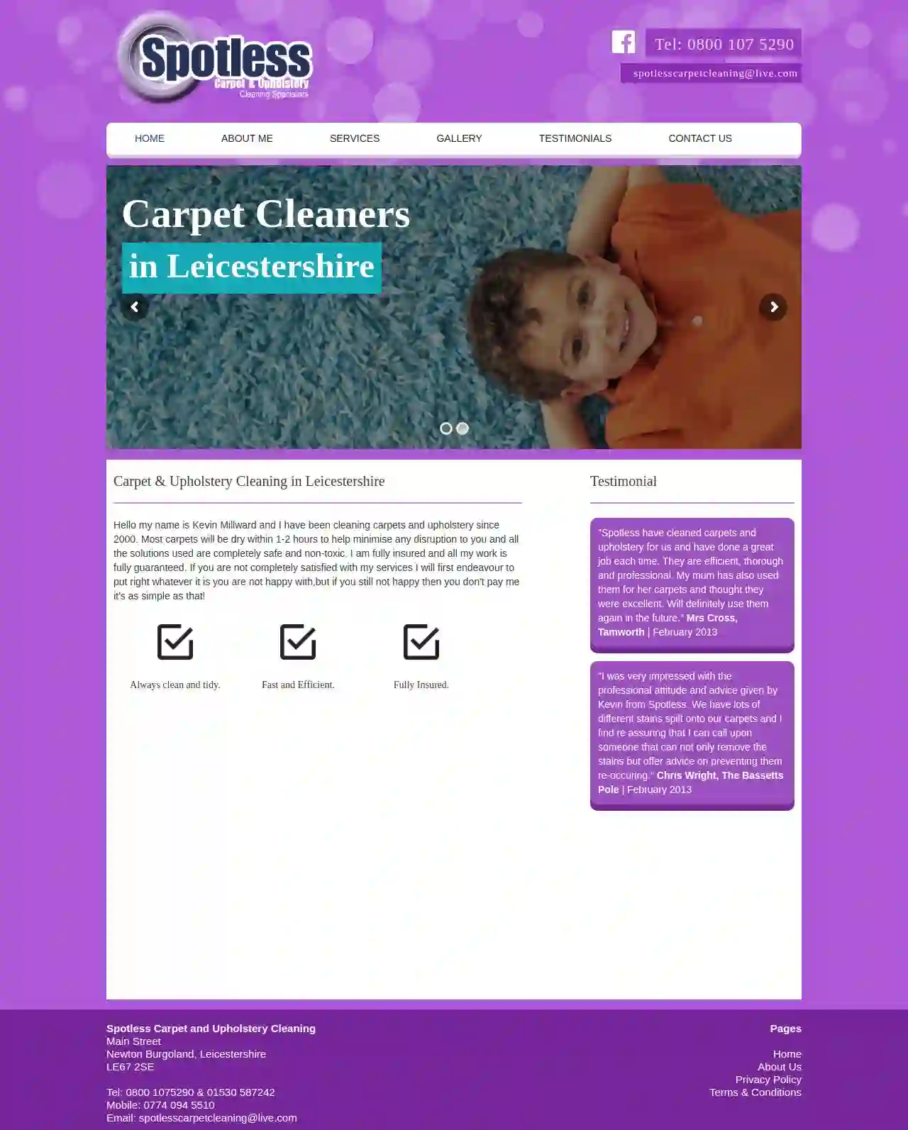 Spotless Carpet and Upholstery Cleaning