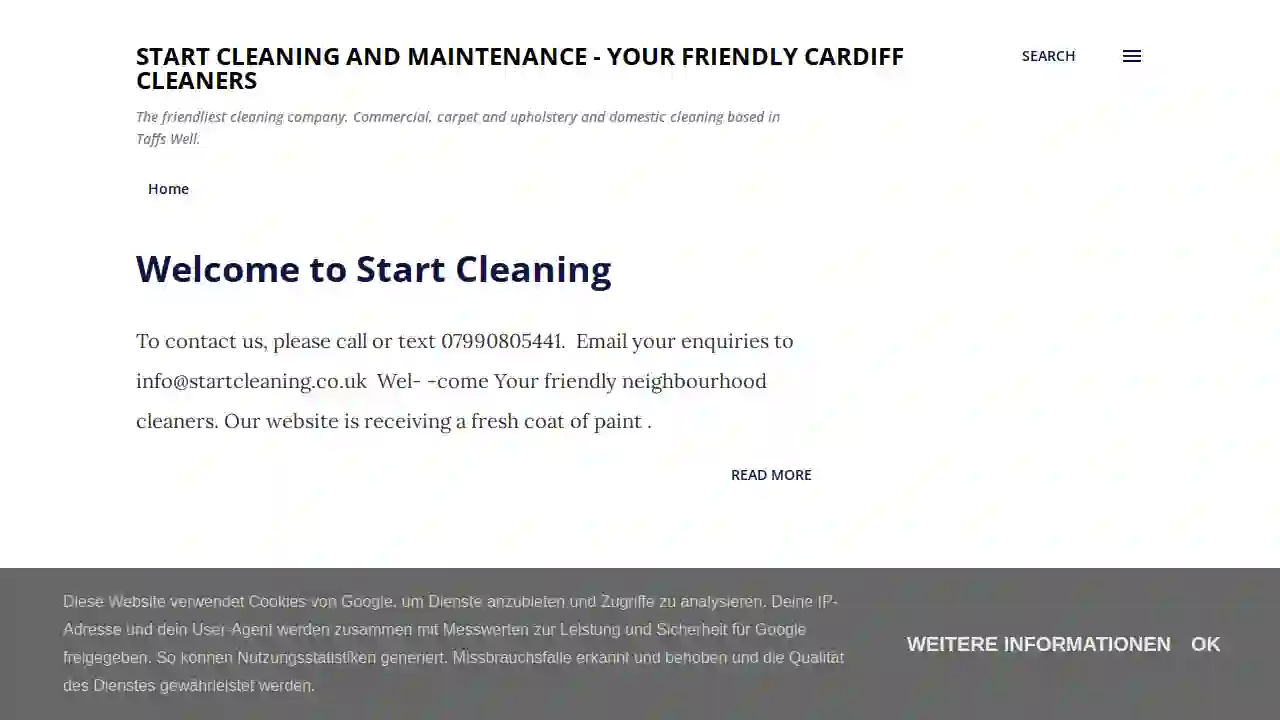 Start Cleaning & (and) Maintenance Services Ltd., South Wales