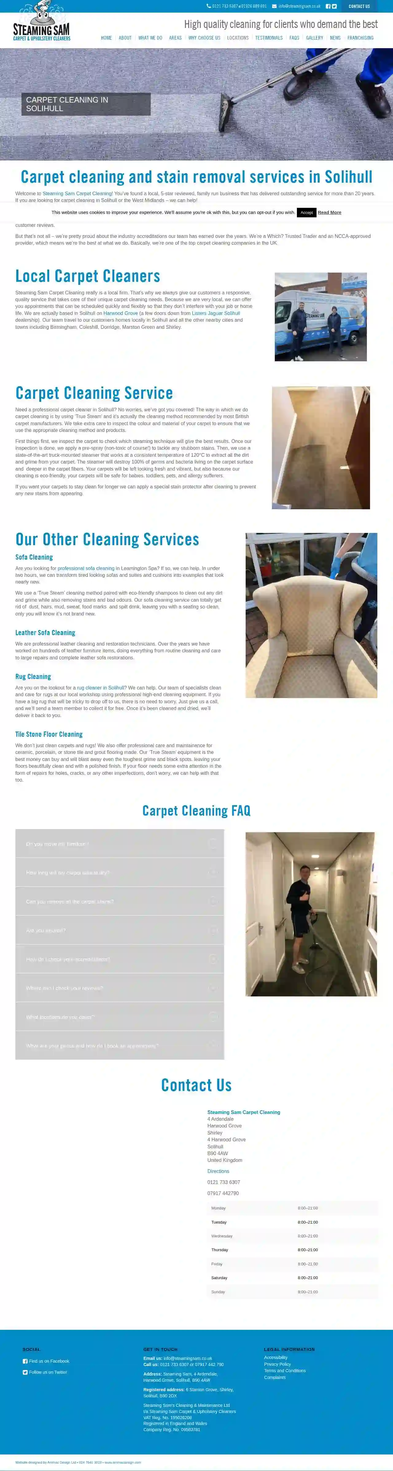 Steaming Sam Carpet Cleaning