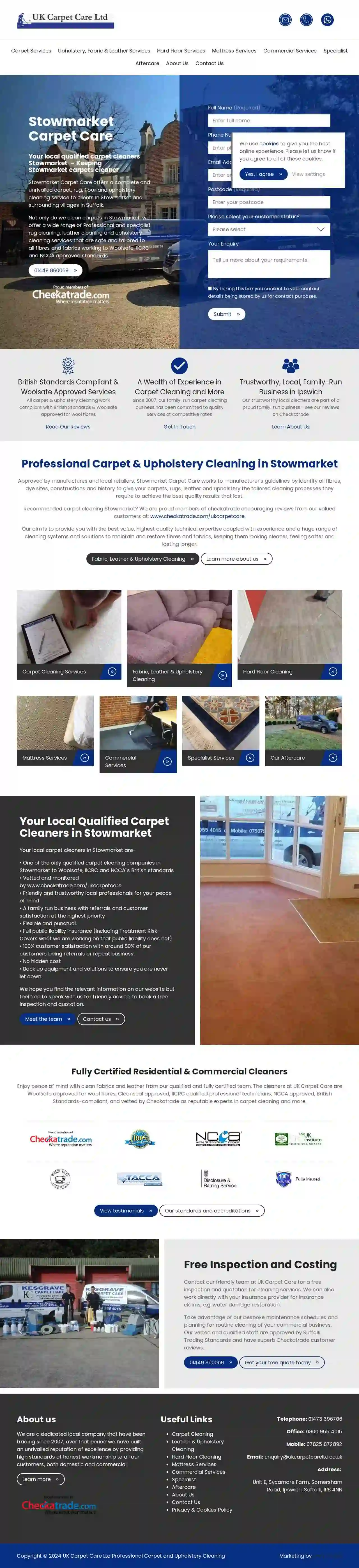 Carpet Cleaning Stowmarket - Stowmarket Carpet Care