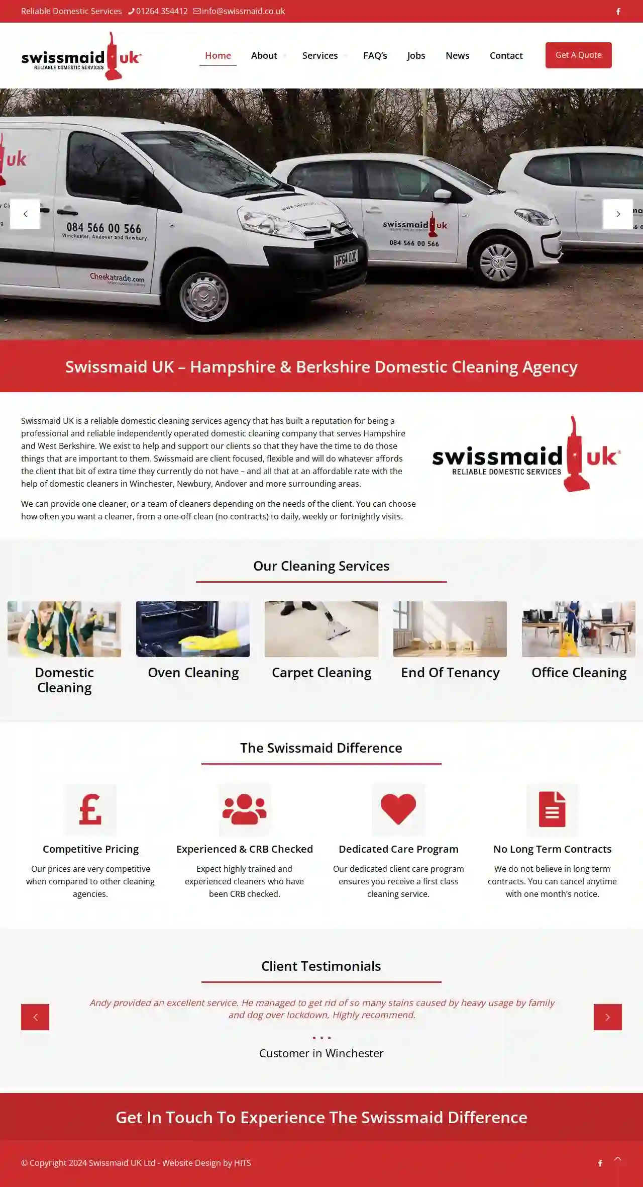 Swissmaid UK - Domestic Cleaning, Carpet Cleaning & Oven Cleaning