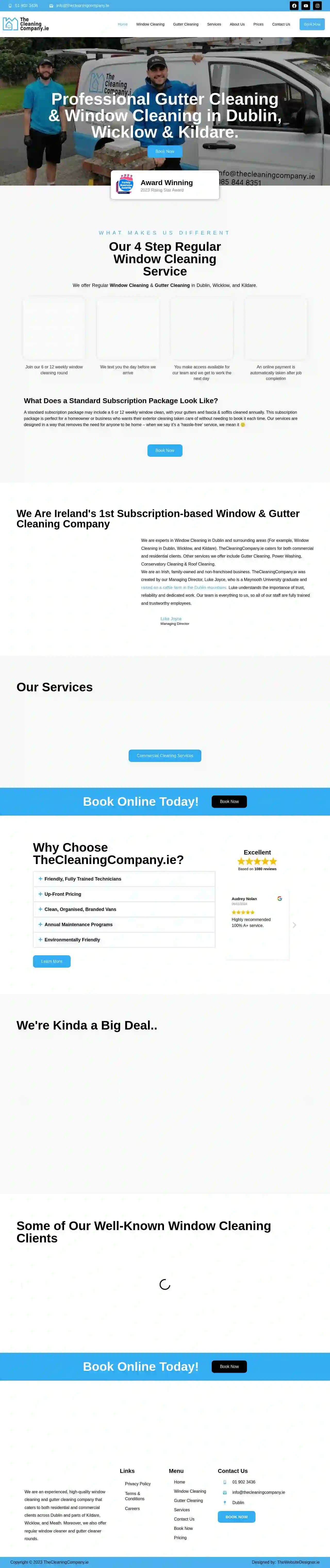 TheCleaningCompany.ie | Window Cleaning Dublin | Gutter Cleaning Dublin