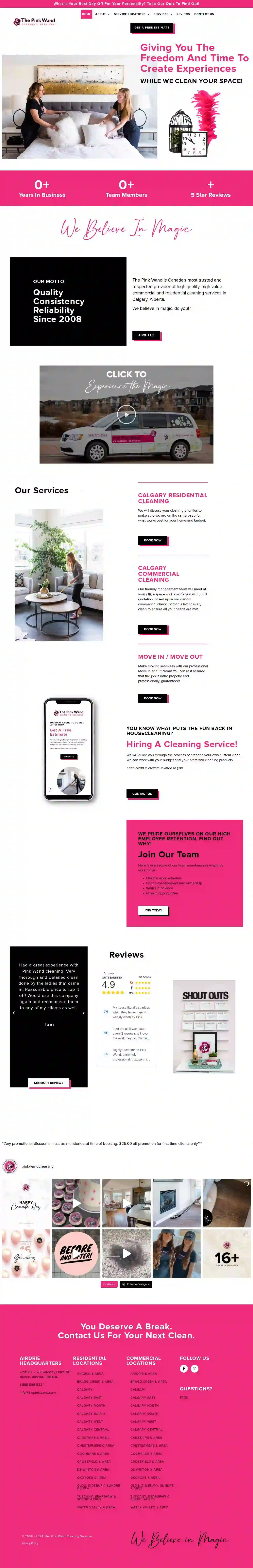 The Pink Wand Cleaning Services Ltd. - Residential & Commercial