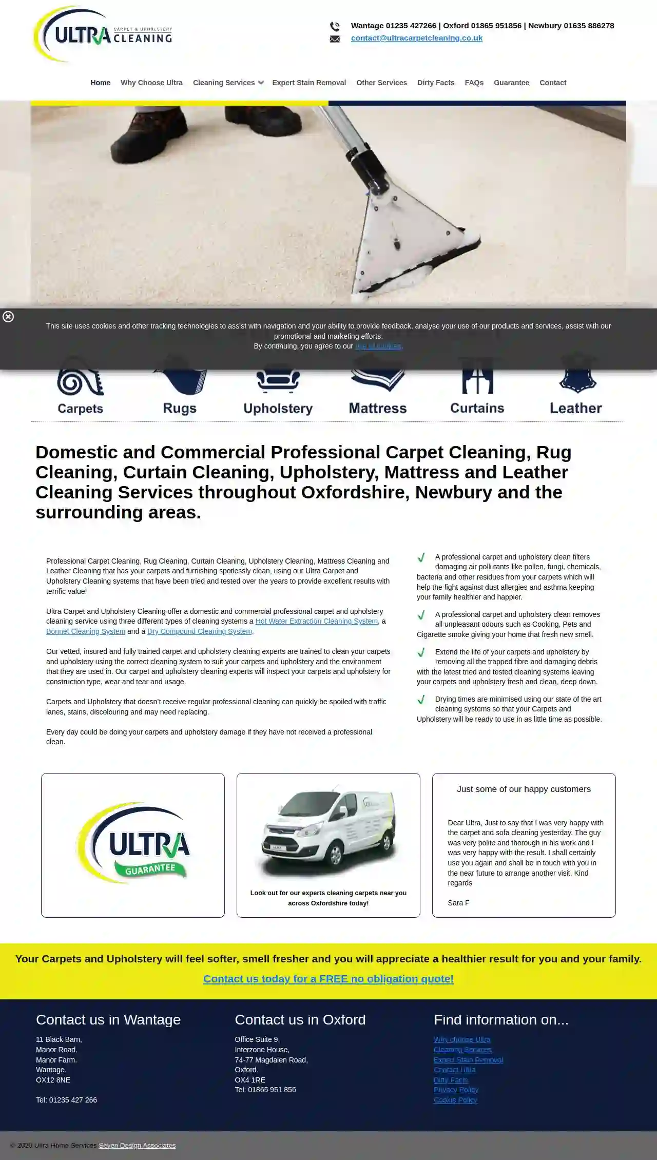 Ultra carpet and upholstery cleaning