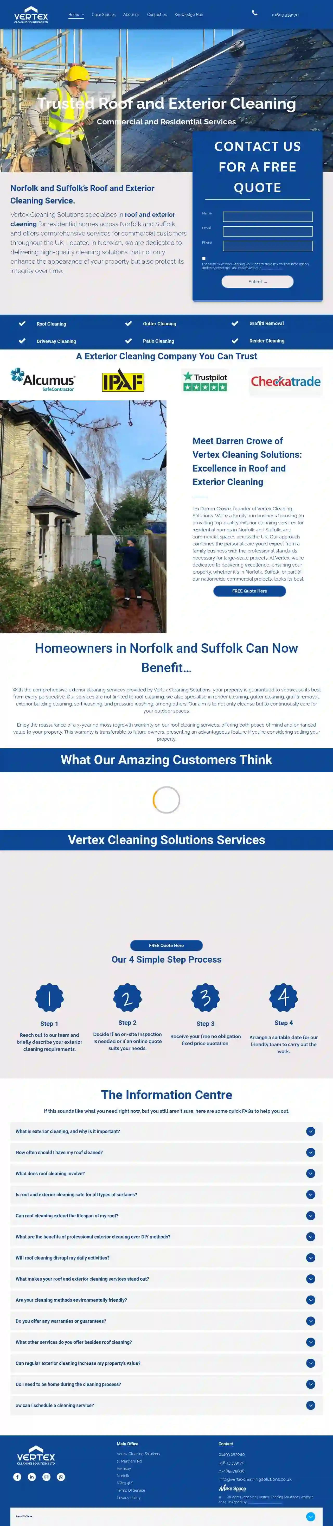 Vertex Cleaning Solutions - Roof Cleaning Norwich and Norfolk