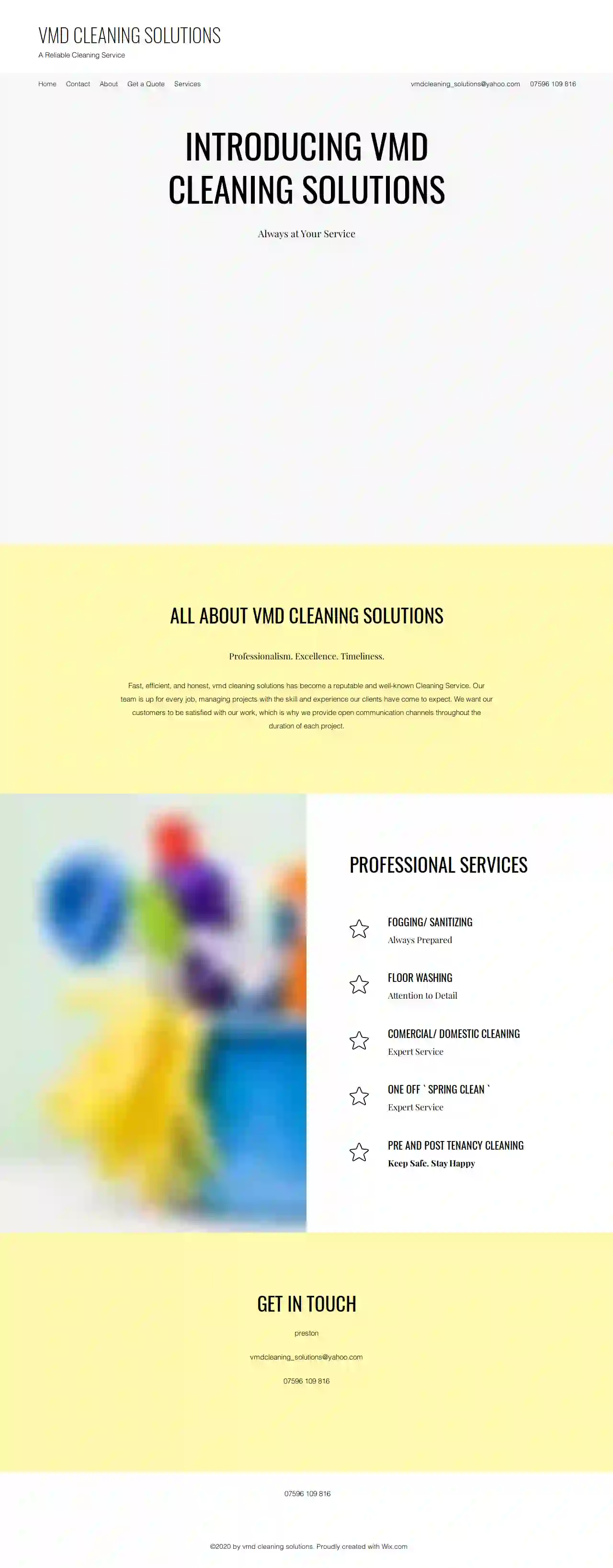 vmd cleaning solutions