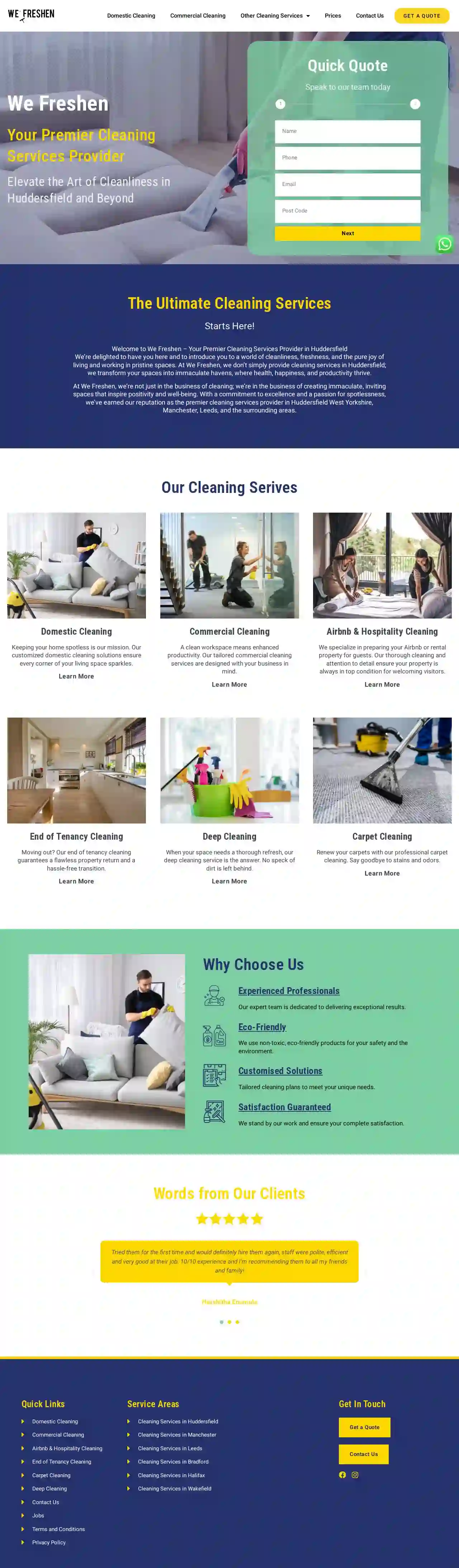 WeFreshen | House Cleaning Service | Cleaners Near Me