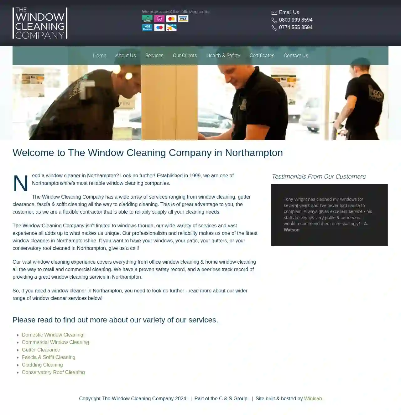 THE WINDOW CLEANING COMPANY