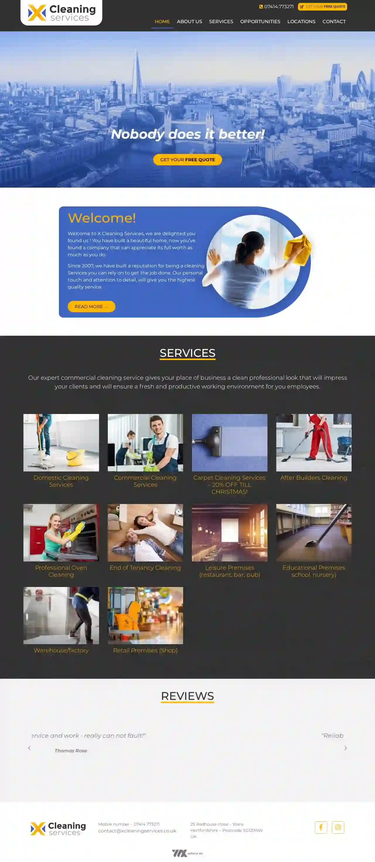 X cleaning Services UK