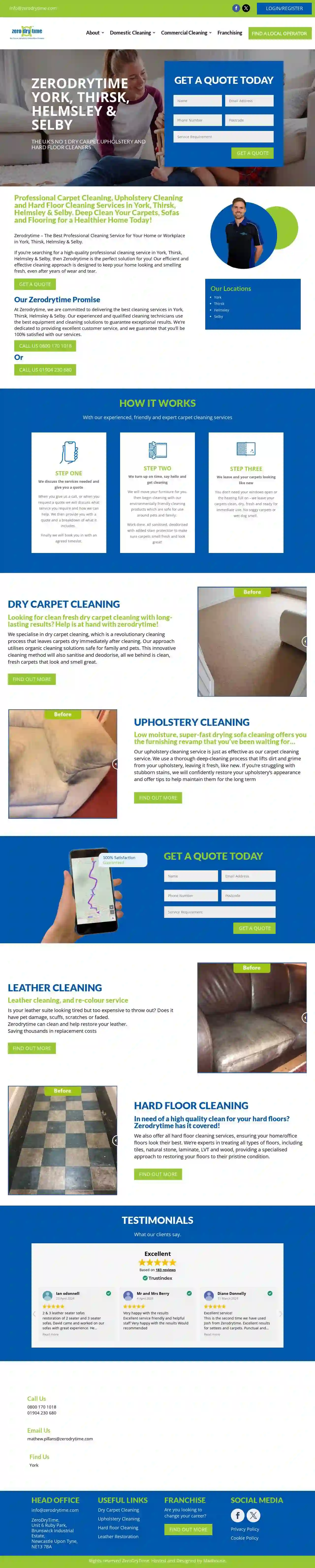 Zero Dry Time York, Thirsk, Helmsley & Selby
